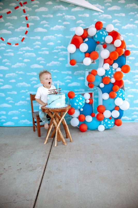 Airplane Birthday Party Craft - Paper and Cake