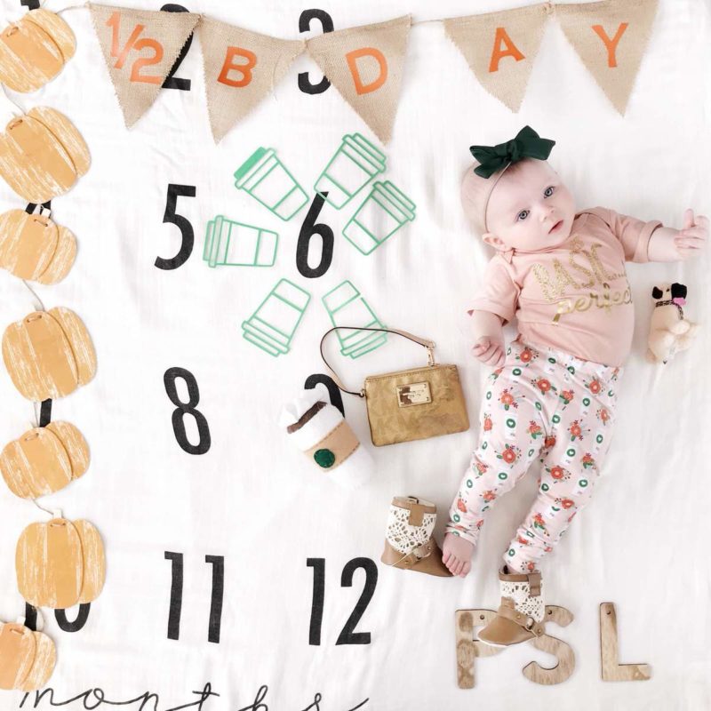 Monthly baby picture ideas — The Organized Mom Life