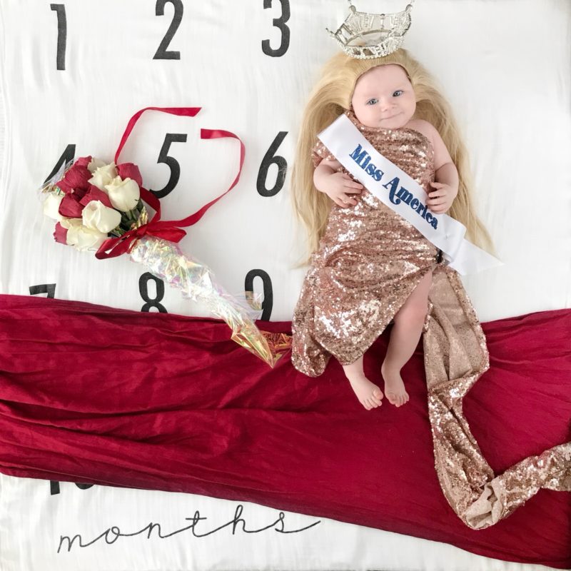 Creative Monthly Milestone Baby Photo Ideas