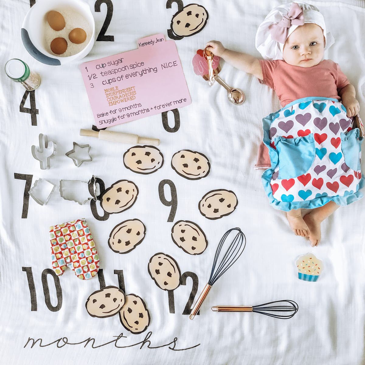 Creative Monthly Milestone Baby Photo Ideas