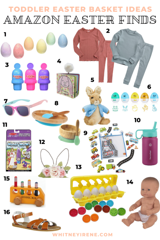 TODDLER EASTER BASKET IDEAS:  Easter Finds - Whitney Irene