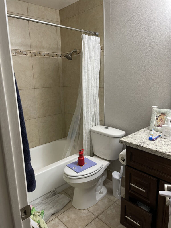 Bathroom Refresh Before Photo