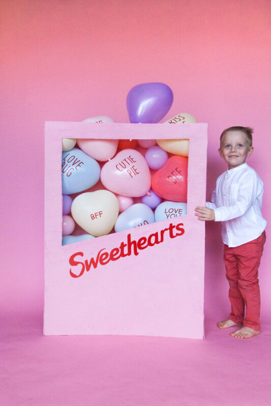 I did do a reel on my valentine candy heart box wall the other day